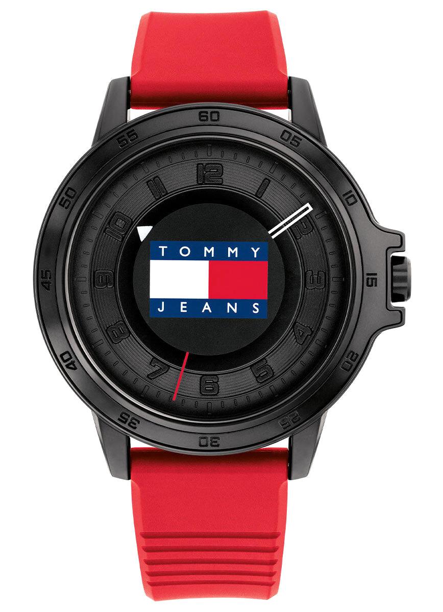 Tommy Hilfiger TH1792033 Takvimli 44 mm Kırmızı Silikon Kordon Analog Erkek Kol Saati