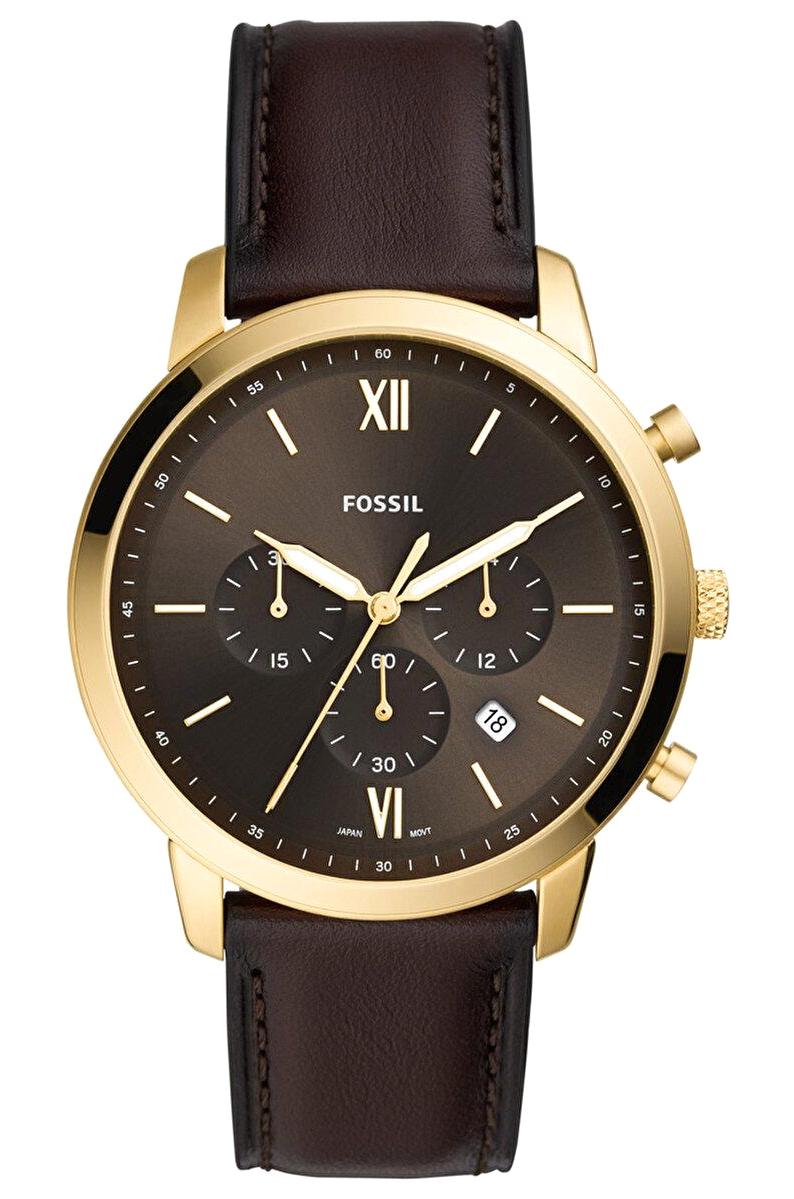 Fossil FS5763 Takvimli 44 mm Siyah Deri Kordon Analog Erkek Kol Saati