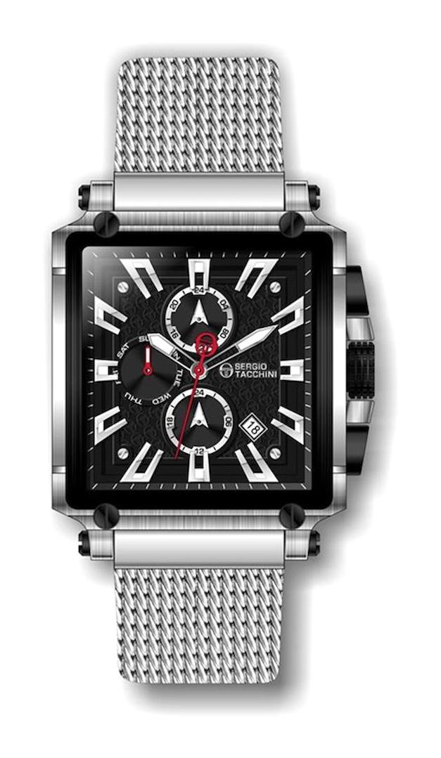 Sergio Tacchini ST.1.10062.1 Takvimli 46 mm Çelik Kordon Analog Erkek Kol Saati