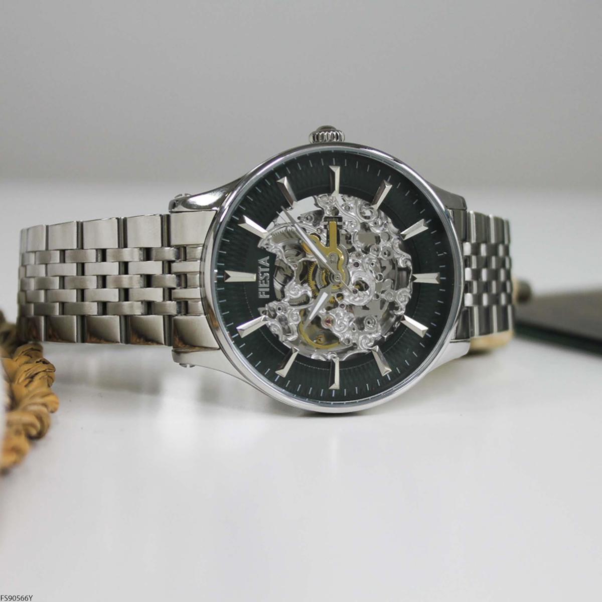 Fiesta FS90566Y 43 mm Çelik Kordon Analog Erkek Kol Saati