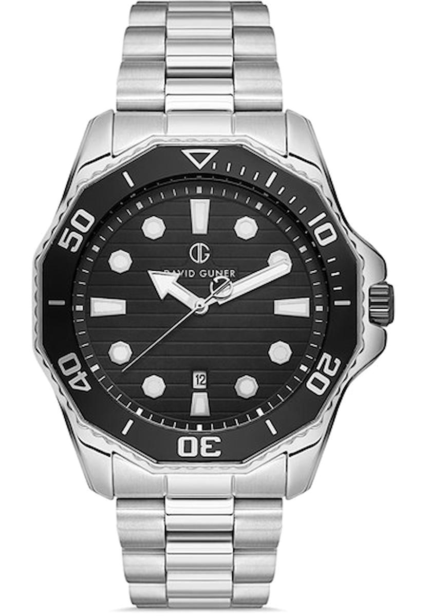 David Guner DG-8394GA-A2 Takvimli 42 mm Çelik Kordon Analog Kol Saati