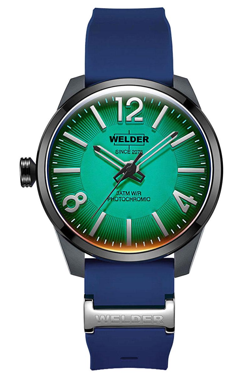 Welder Watch WWRL1008 46 mm Lacivert Silikon Kordon Analog Erkek Kol Saati