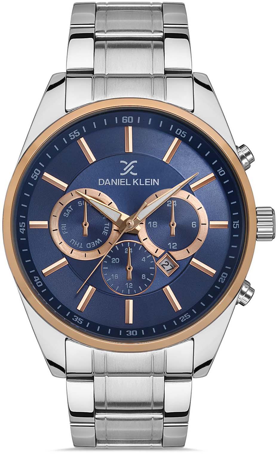 Daniel Klein DK.1.10044.3 Takvimli 45 mm Metal Kordon Analog Erkek Kol Saati