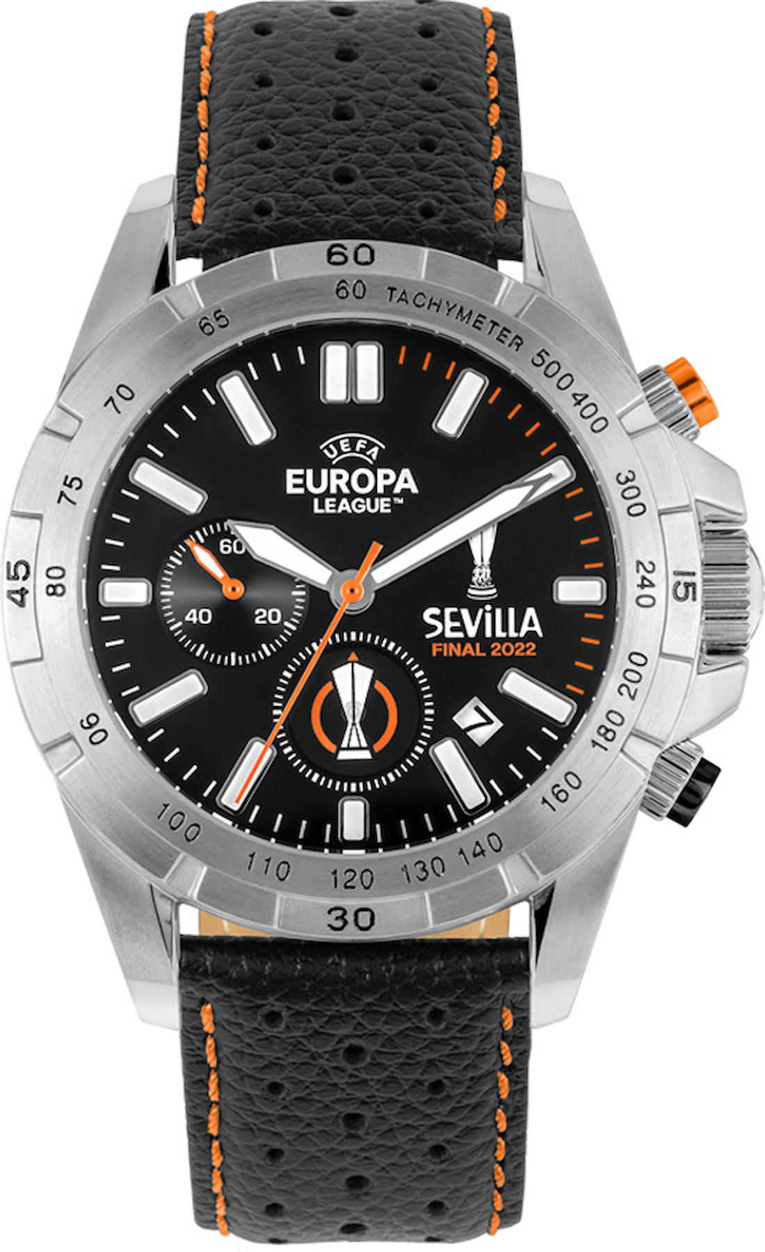 Jacques Lemans EL-101C Pusulalı Takvimli 44 mm Siyah Deri Kordon Analog Kol Saati