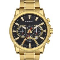 Northwest NW-2102-C Takvimli 41 mm Altın Çelik Kordon Analog Erkek Kol Saati