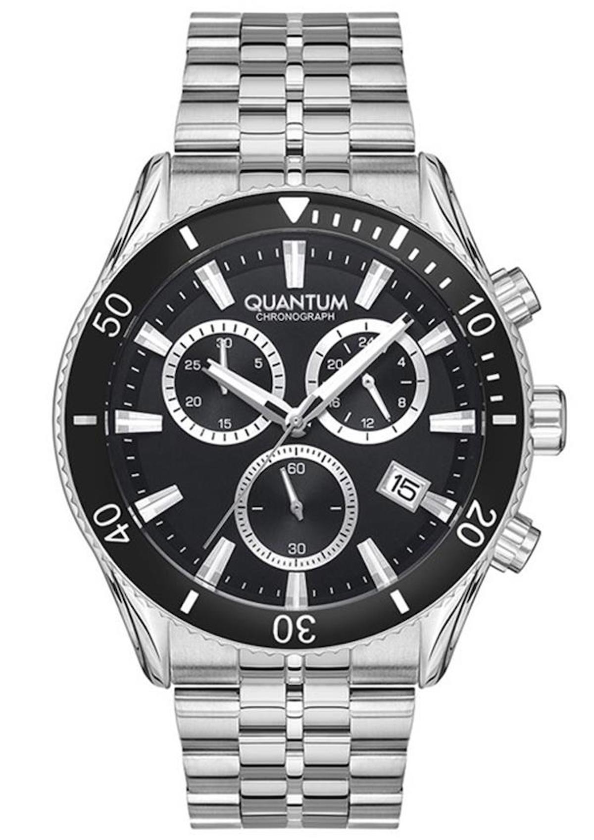 Quantum PWG1030.350 Takvimli 42 mm Çelik Kordon Analog Erkek Kol Saati
