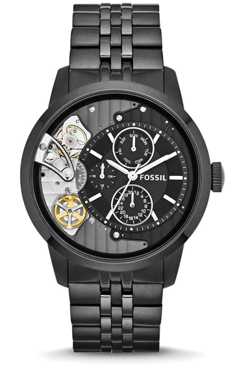 Fossil FME1136 Takvimli 42 mm Füme Çelik Kordon Analog Erkek Kol Saati