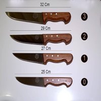 Dermus Ev Tasarım 4116 Alman Çeliği Sapı Gül Ağacından El Yapımı Sivas Bıçak Setleri