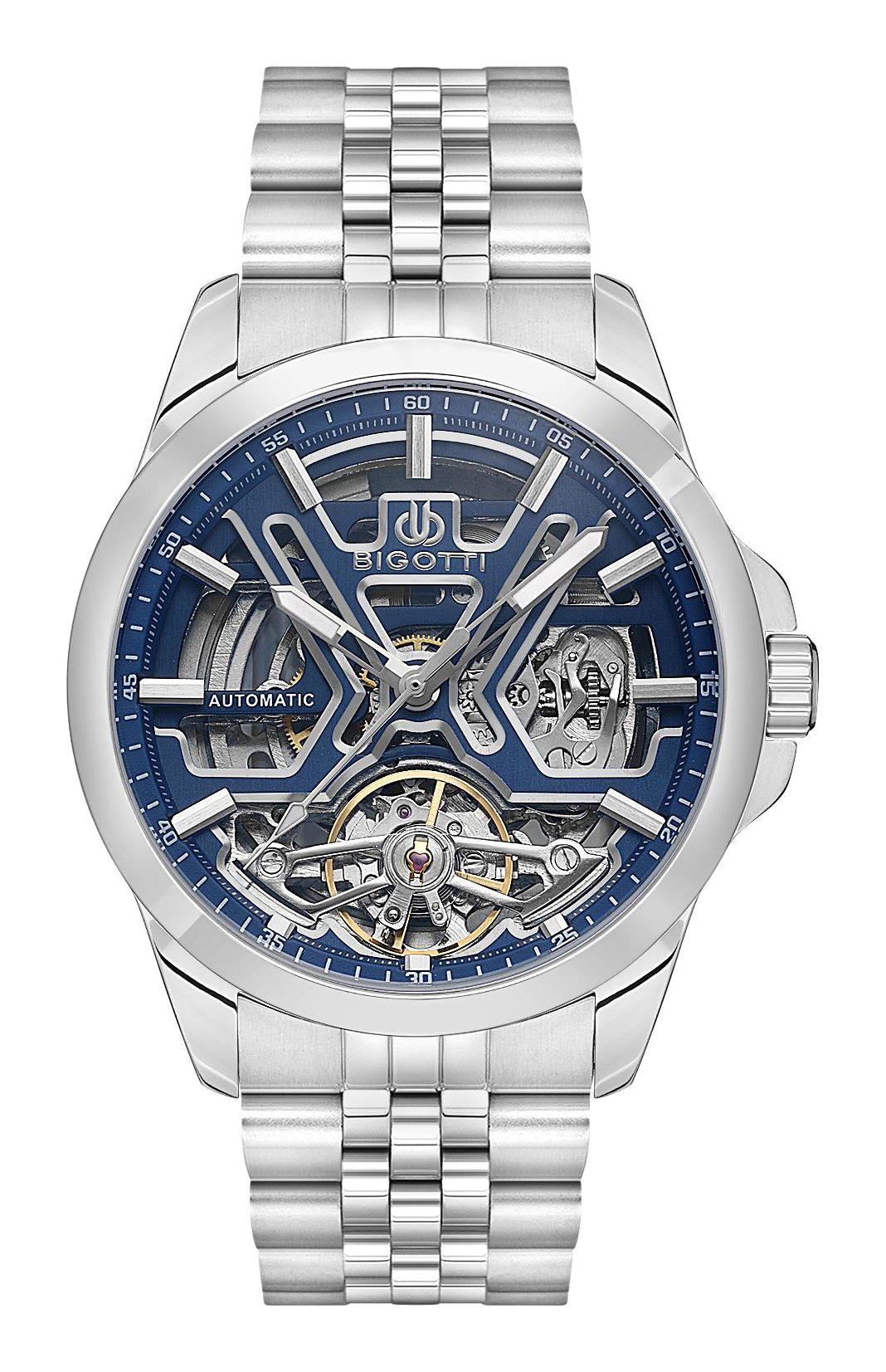 Bigotti BG.1.10564-3 Takvimli 44 mm Çelik Kordon Analog Erkek Kol Saati