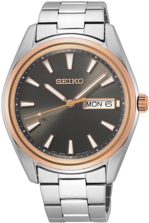 Seiko SUR344P Takvimli 40 mm Çelik Kordon Analog Erkek Kol Saati