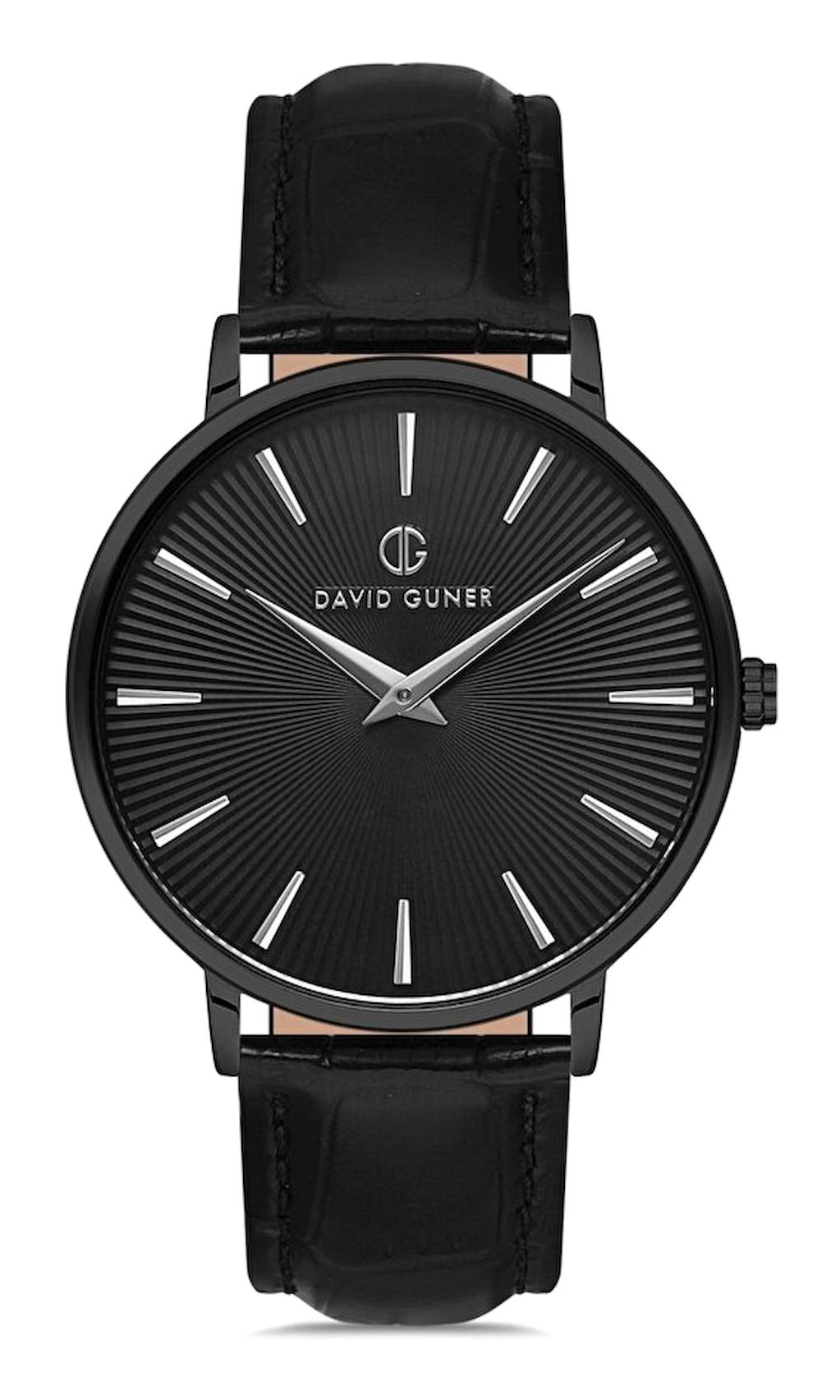 David Guner DG-8233GB-G2 Takvimli 42 mm Siyah Metal Kordon Analog Erkek Kol Saati