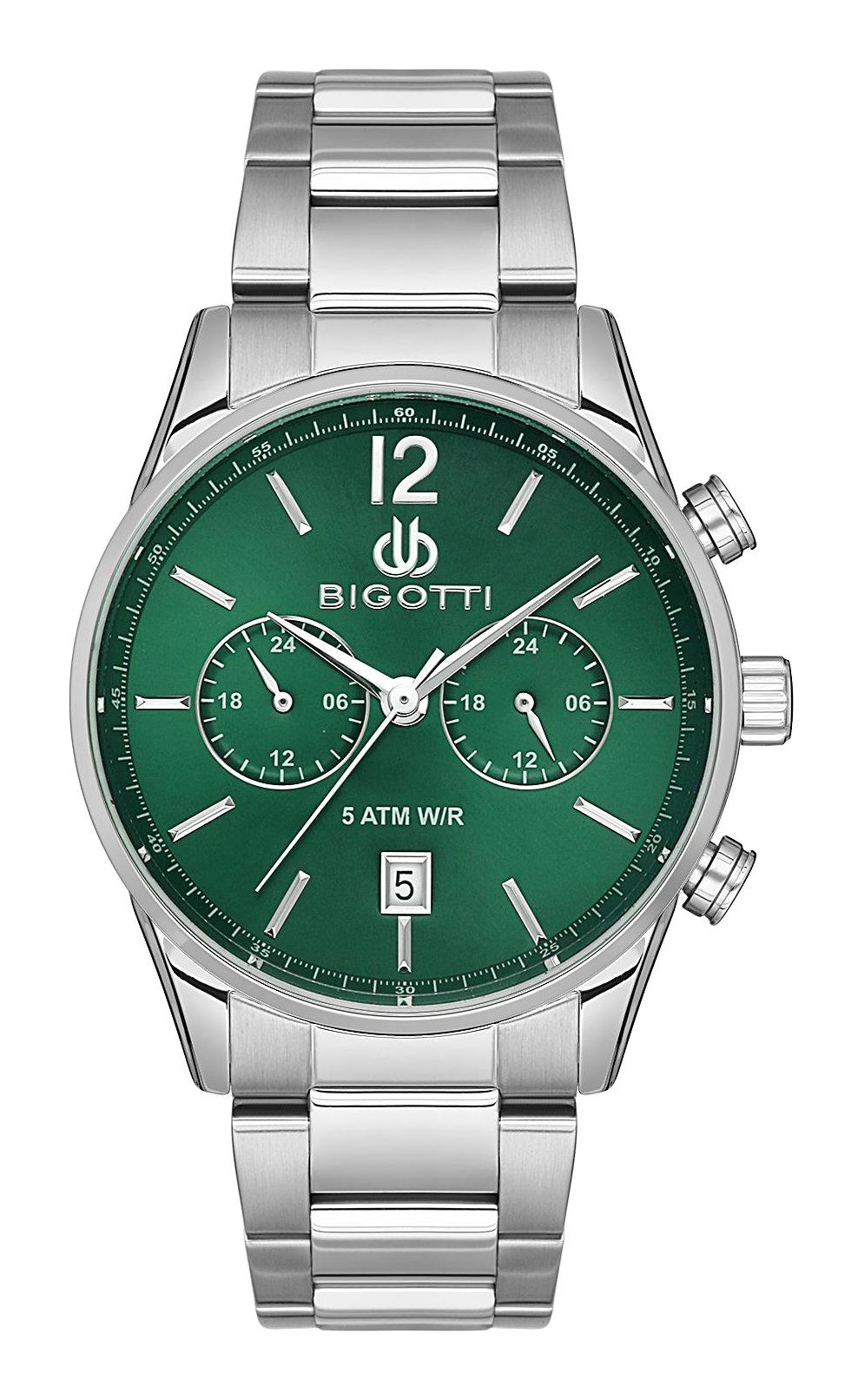 Bigotti BG.1.10509-4 Takvimli 42 mm Çelik Kordon Analog Erkek Kol Saati