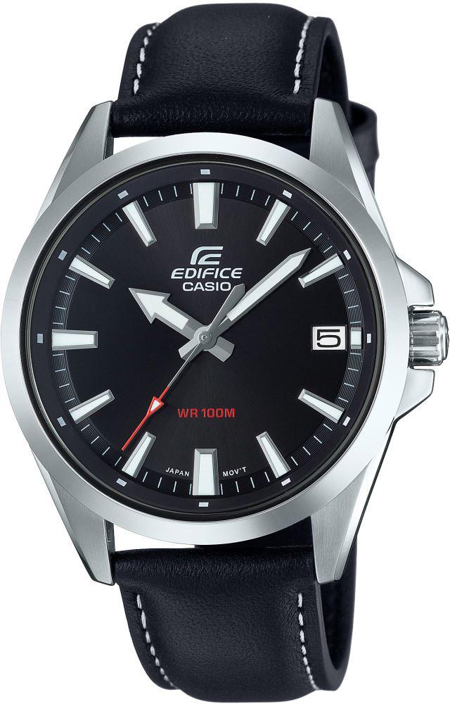 Casio EFV-100L-1AVUDF Takvimli 40 mm Siyah Deri Kordon Analog Erkek Kol Saati