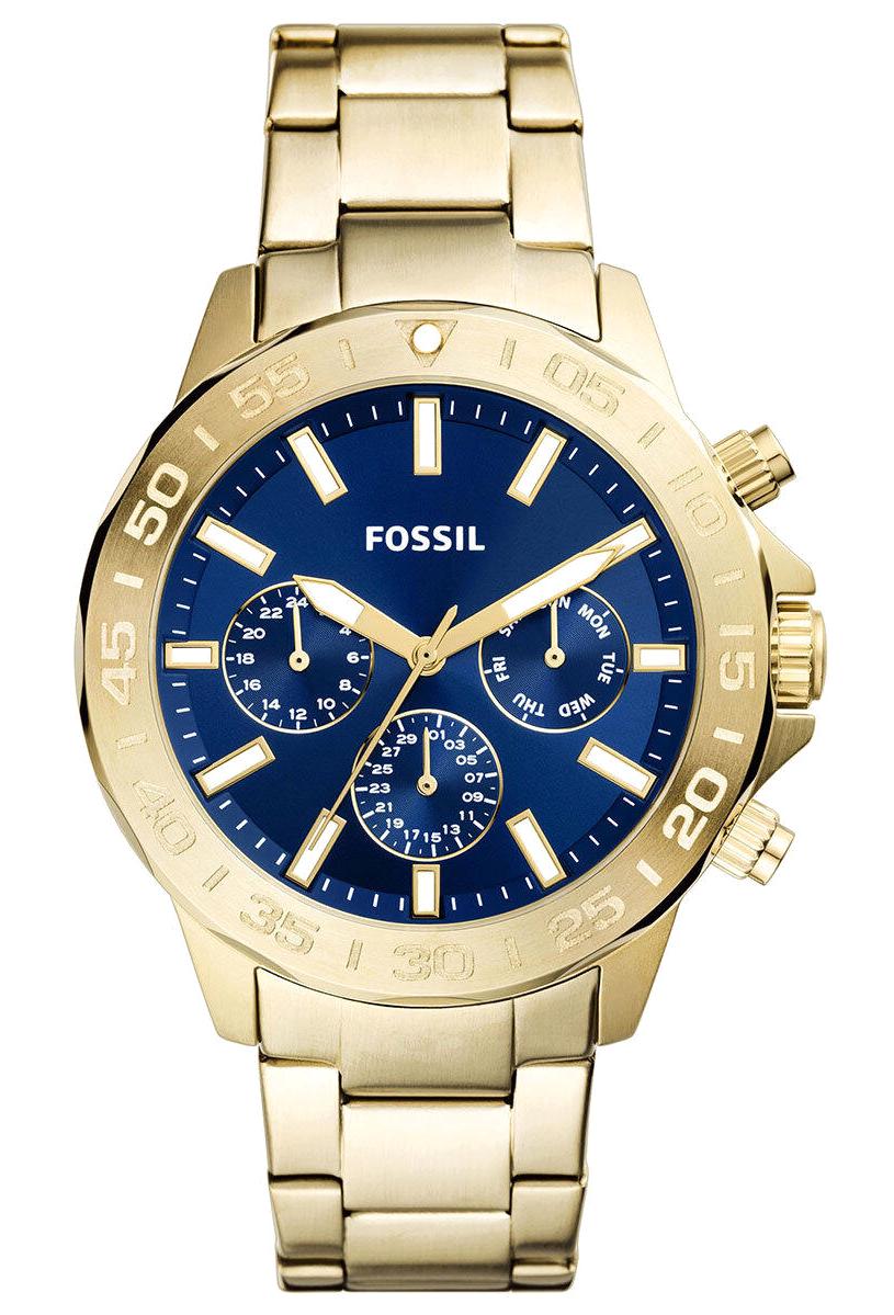 Fossil FBQ2706 Takvimli 45 mm Altın Çelik Kordon Analog Erkek Kol Saati