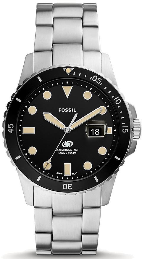 Fossil FS5952 Takvimli 42 mm Gri Deri Kordon Analog Erkek Kol Saati