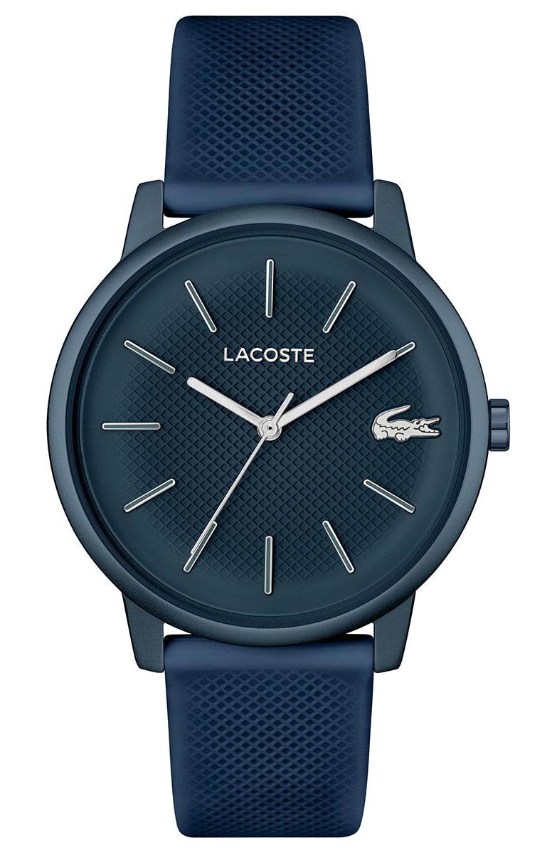 Lacoste LAC2011241 42 mm Lacivert Silikon Kordon Analog Erkek Kol Saati