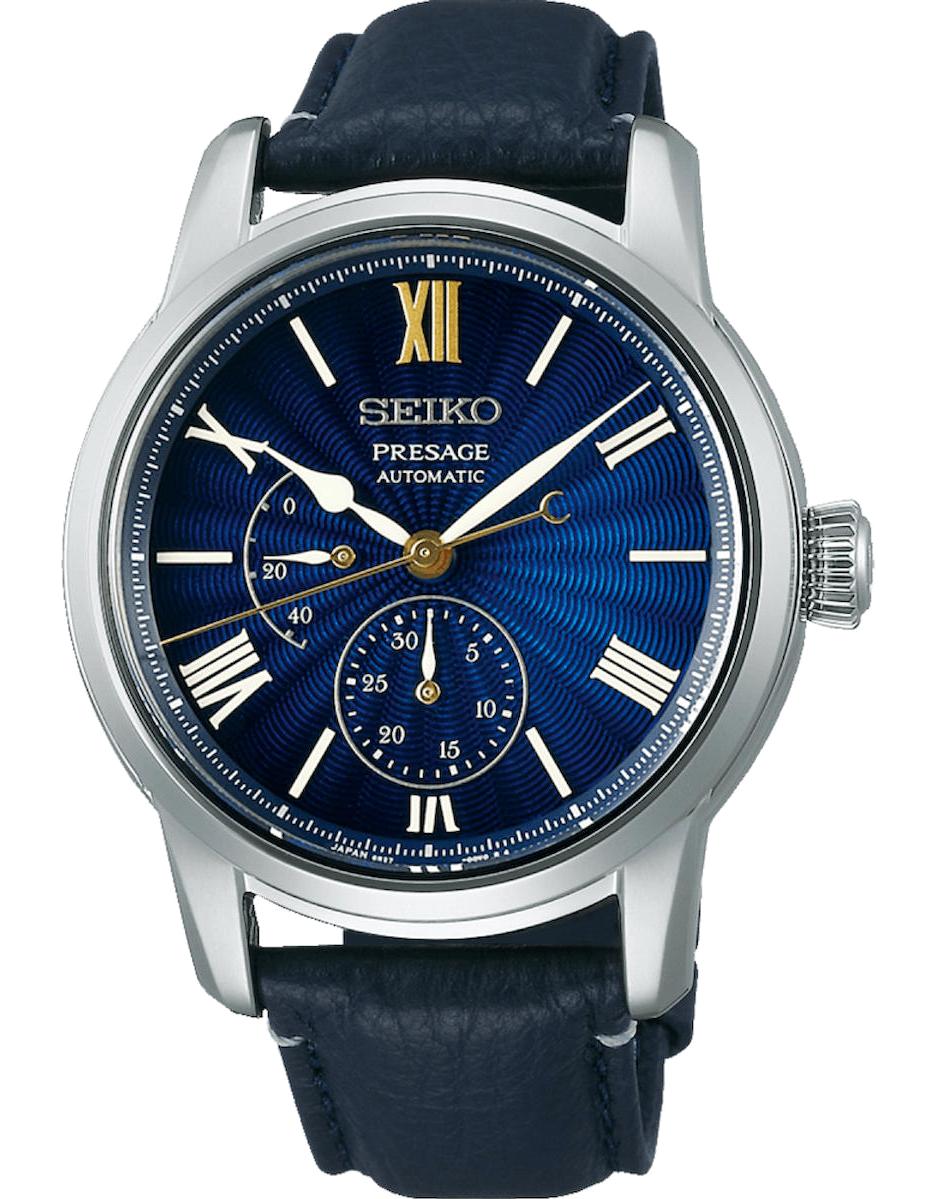 Seiko SPB399J1 Takvimli 40 mm Lacivert Deri Kordon Analog Erkek Kol Saati