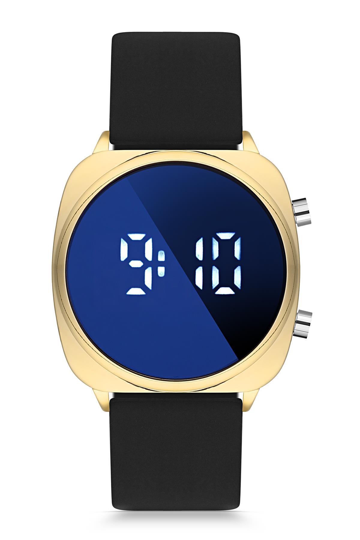 Duke Nickle DEJ29007B Takvimli 42 mm Siyah Silikon Kordon Dijital Erkek Kol Saati