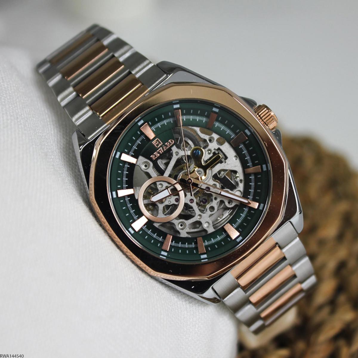 Reward RWA144540 45 mm Gri-Rose Gold Çelik Kordon Analog Erkek Kol Saati