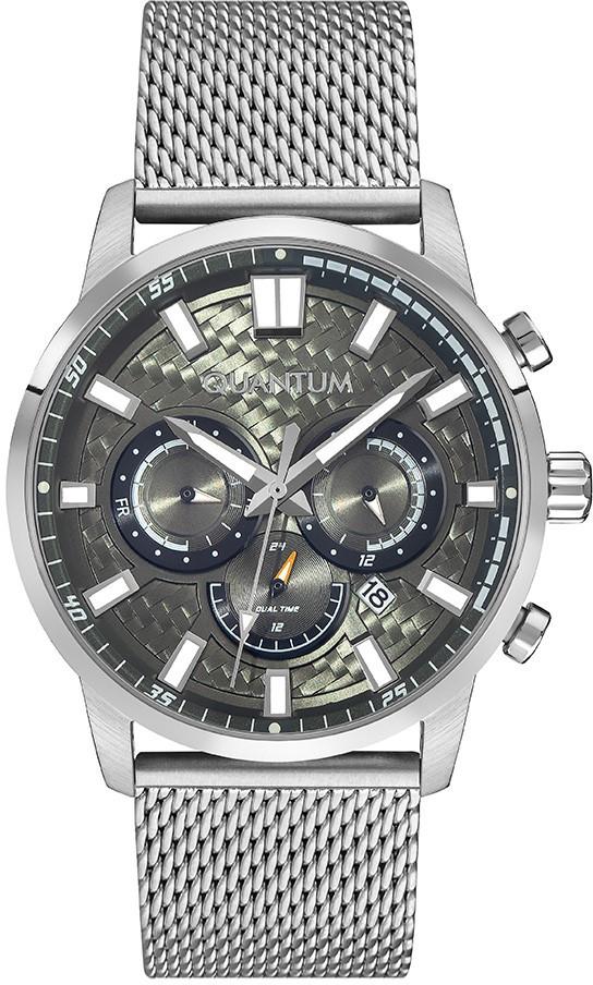 Quantum ADG1017.370 Takvimli 44 mm Çelik Kordon Analog Erkek Kol Saati
