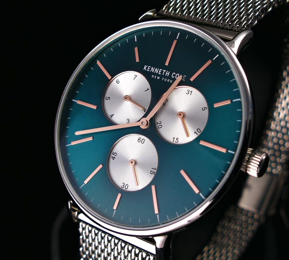 Kenneth Cole KC14946020 Takvimli 44 mm Çelik Kordon Analog Kol Saati
