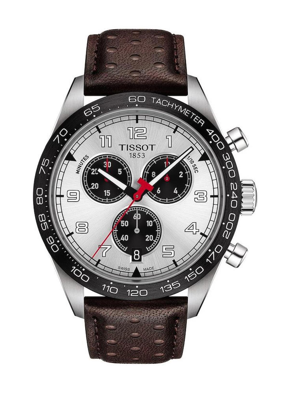 Tissot T1316171603200 Takvimli 45 mm Kahverengi Deri Kordon Analog Erkek Kol Saati