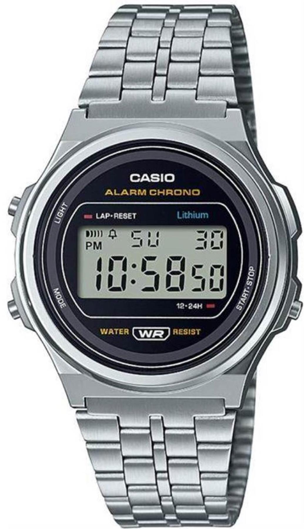 Casio A171WE-1ADF Takvimli 36.6 mm Çelik Kordon Analog Kol Saati