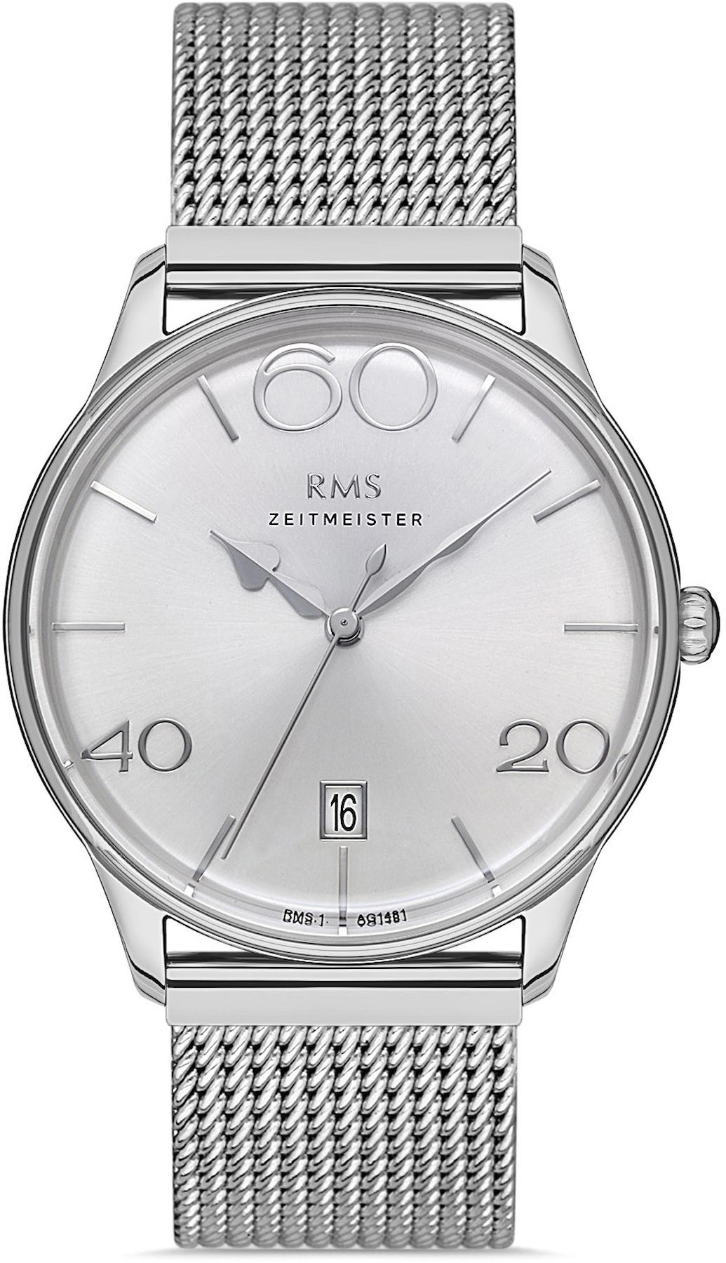 Romanson RMS.1.AG1481.01 Takvimli 42 mm Çelik Kordon Analog Kol Saati