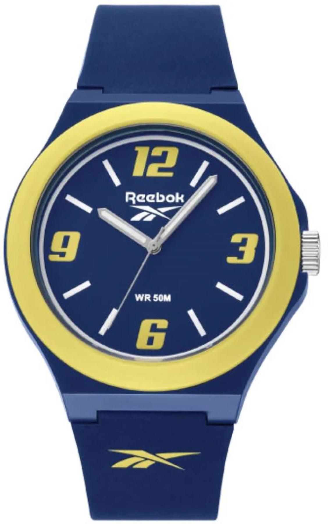 Reebok RV-TIL-G2-PNIN-NY 45 mm Lacivert Silikon Kordon Analog Erkek Kol Saati