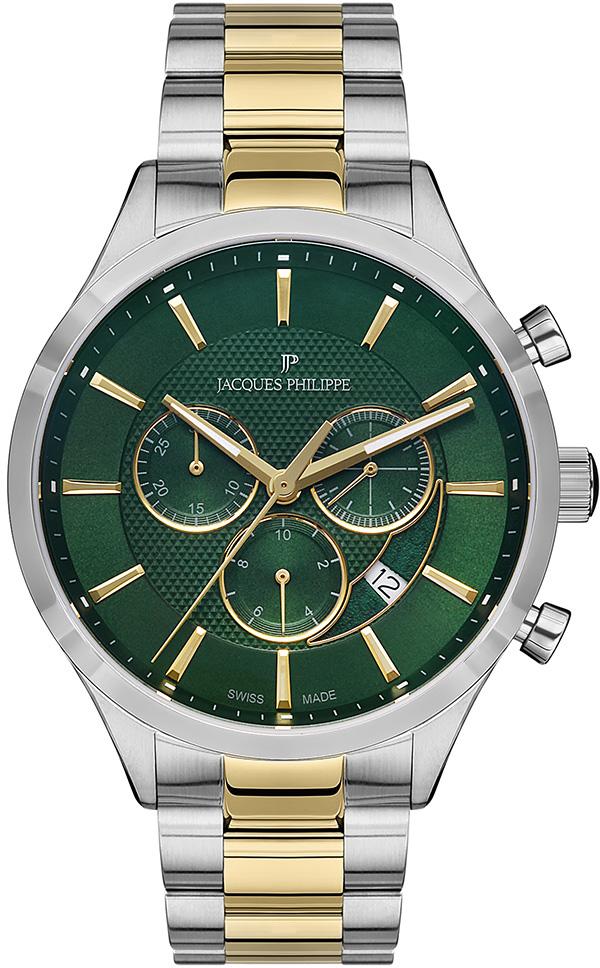 Jacques Philippe JPQGC0313X8 Pusulalı Takvimli 43 mm Çelik Kordon Analog Erkek Kol Saati