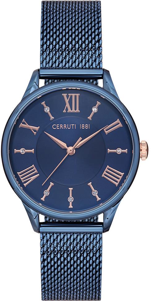 Cerruti 1881 CRM29804 Lacivert Çelik Kordon Analog Kol Saati