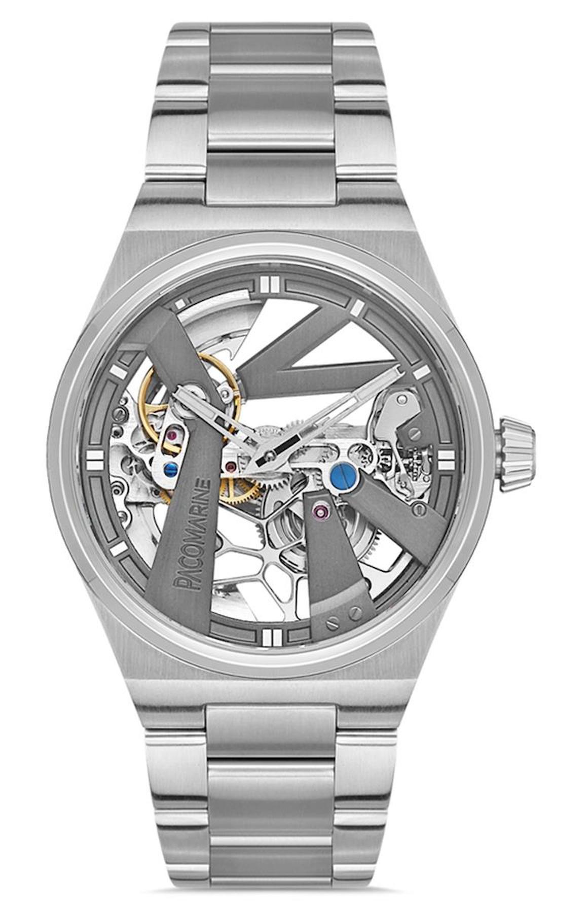 Pacomarine PM.28003.03 42 mm Çelik Kordon Analog Erkek Kol Saati