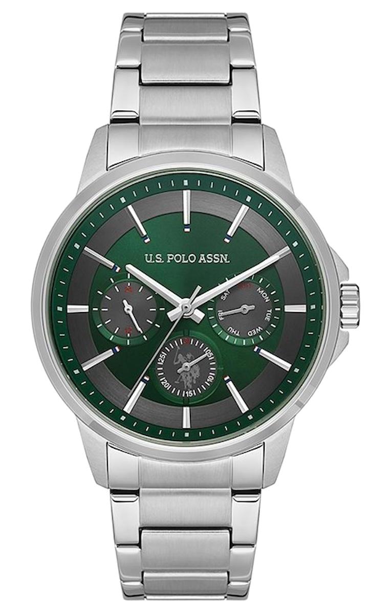 U.S. Polo Assn USPA1000B-05 Takvimli 44 mm Çelik Kordon Analog Erkek Kol Saati