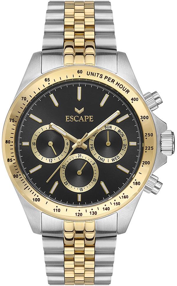 Escape ESCP102103 Takvimli Altın-Metal Kordon Analog Erkek Kol Saati