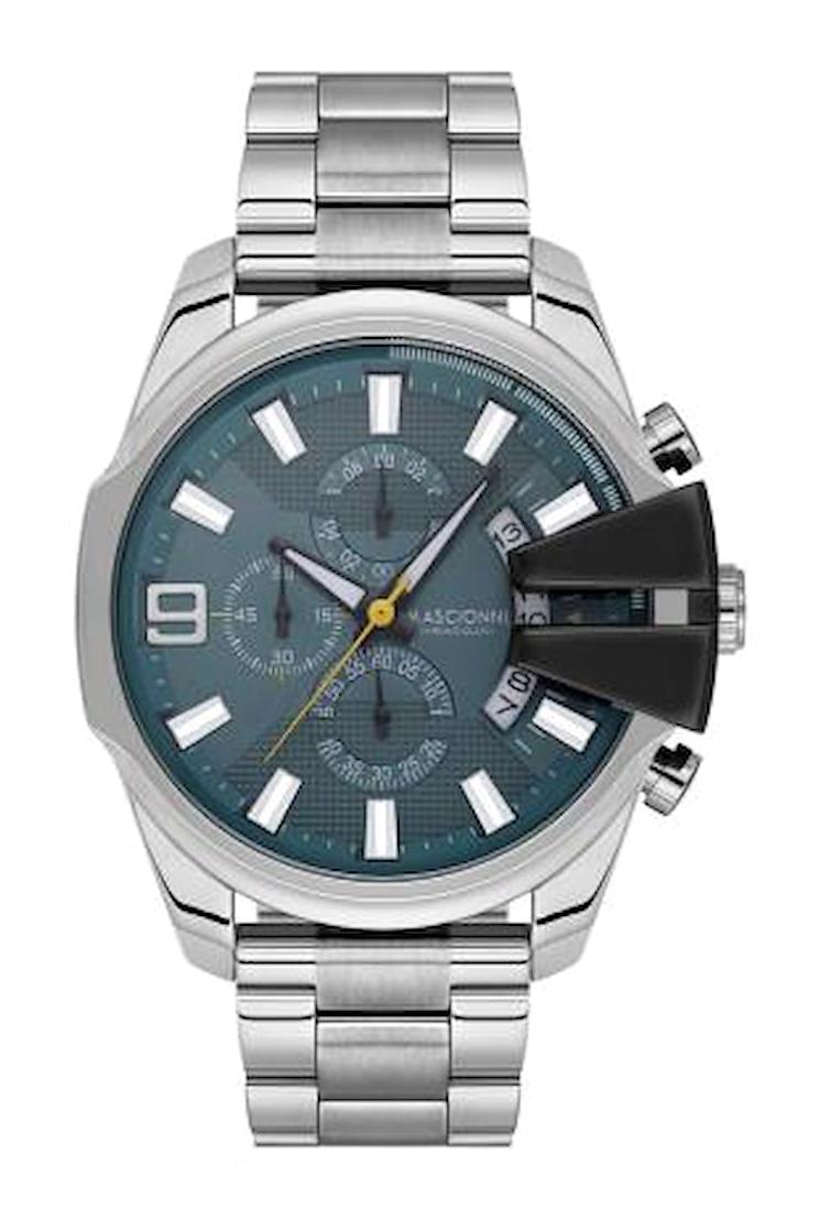 Mascionni M.1.1292.6 Takvimli 46 mm Çelik Kordon Analog Erkek Kol Saati