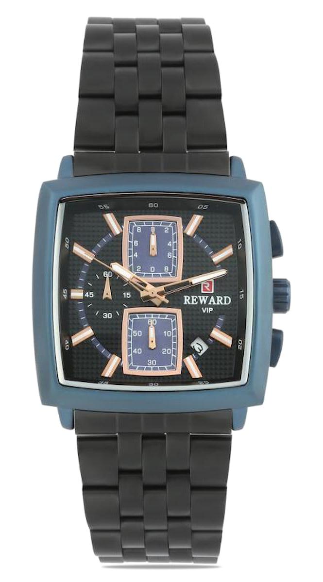 Reward A141405 Takvimli 36 mm Siyah Çelik Kordon Analog Erkek Kol Saati