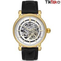 Hislon D102G-16BG Siyah Çelik Kordon Analog Erkek Kol Saati