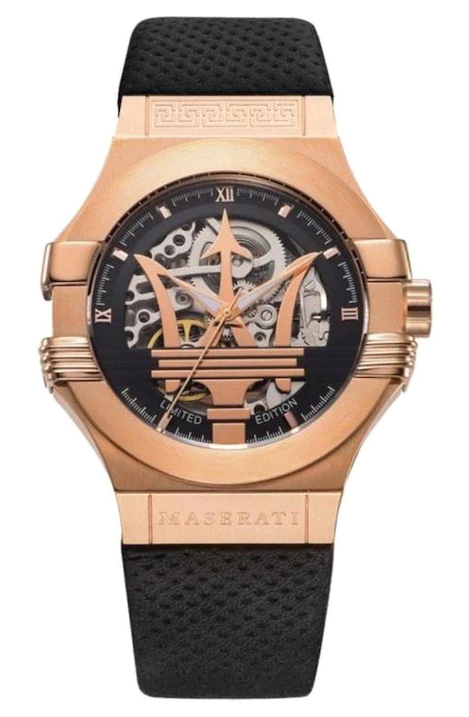 Maserati R8821108025 42 mm Siyah Deri Kordon Analog Erkek Kol Saati