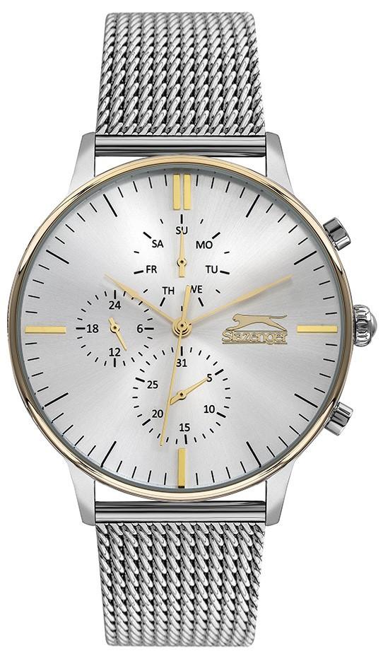 Slazenger SL.09.1899.2.05 Takvimli 41-45 mm Metal Kordon Analog Erkek Kol Saati