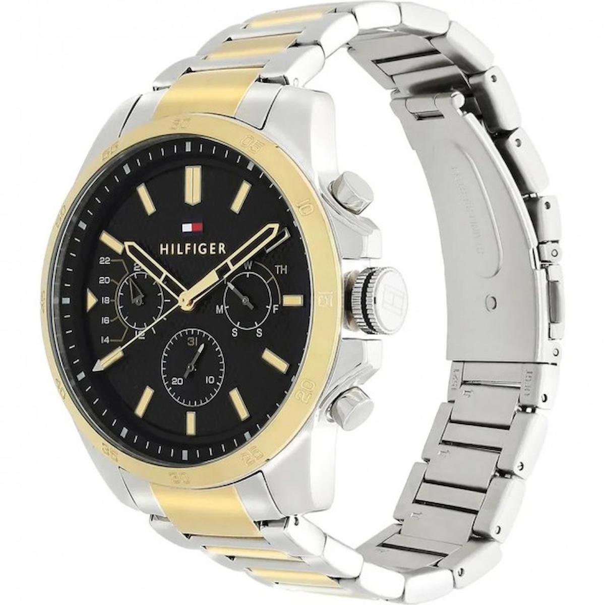 Tommy Hilfiger TH1791559 Takvimli 45 mm Altın-Çelik Kordon Analog Erkek Kol Saati