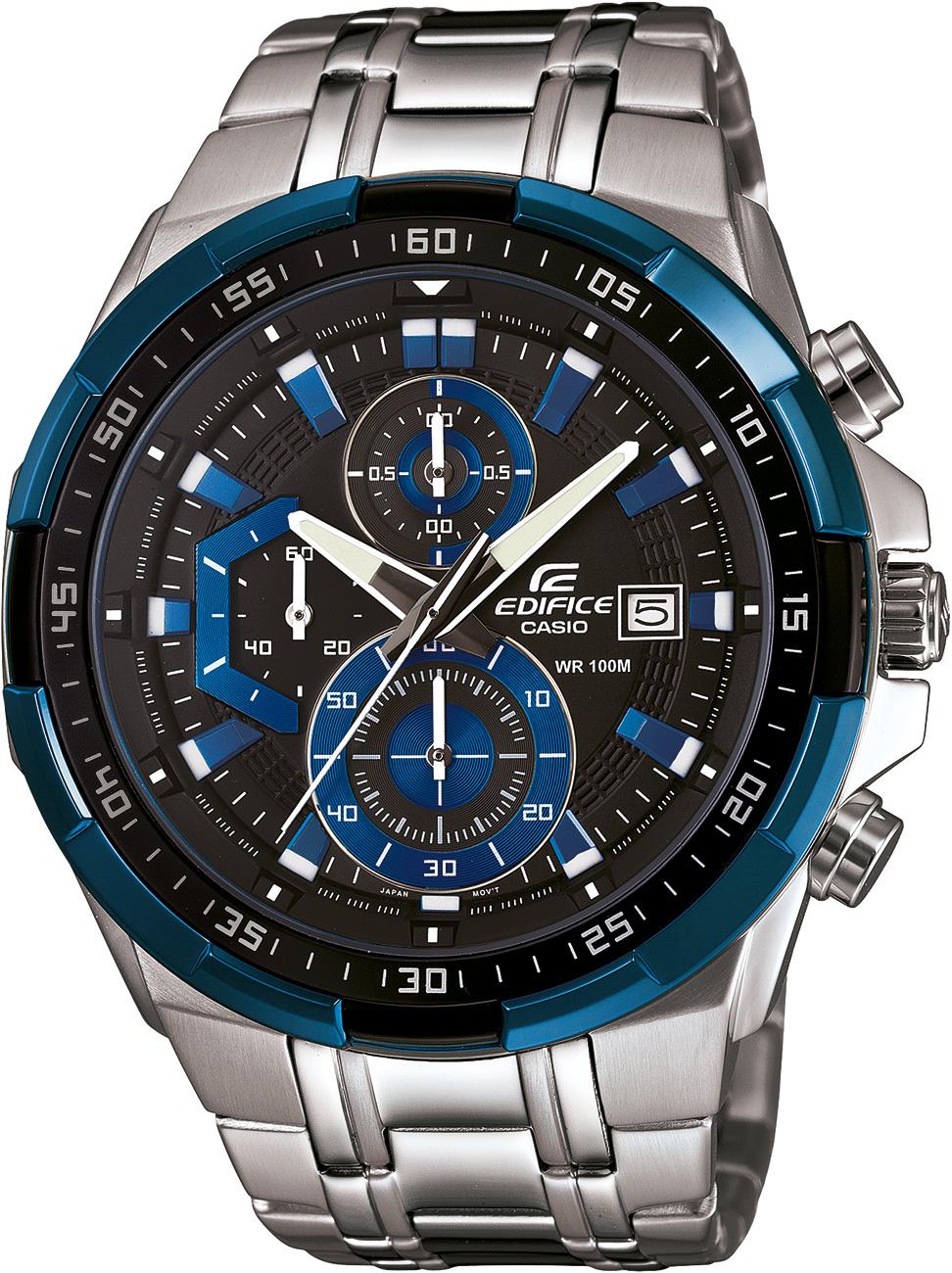 Casio EFR-539D-1A2 Takvimli 49.5 mm Çelik Kordon Analog Kol Saati
