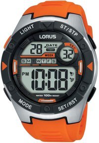 Lorus R2303NX9 Takvimli Turuncu Silikon Kordon Analog Erkek Kol Saati