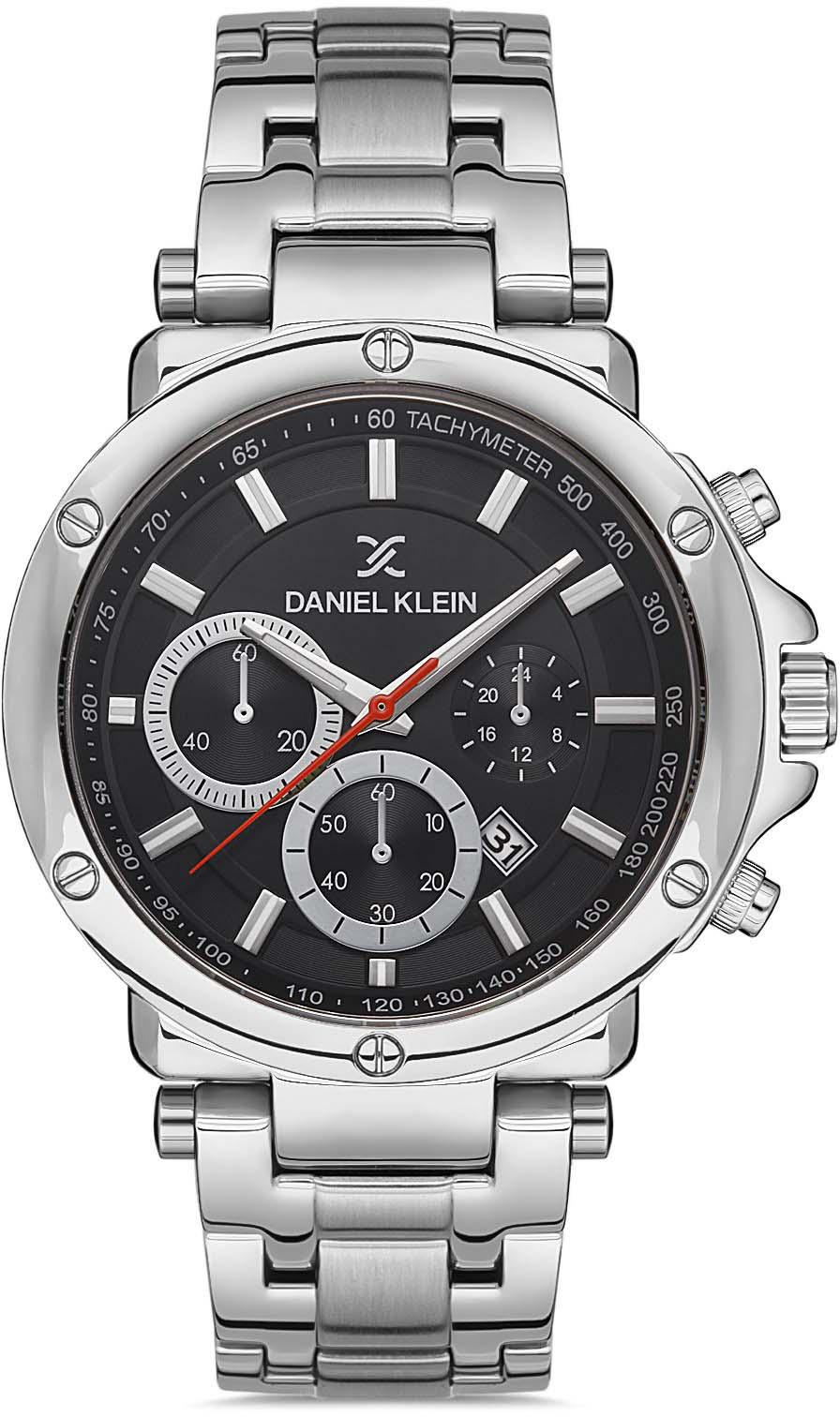 Daniel Klein DK.1.10079.1 Takvimli 44 mm Metal Kordon Analog Erkek Kol Saati
