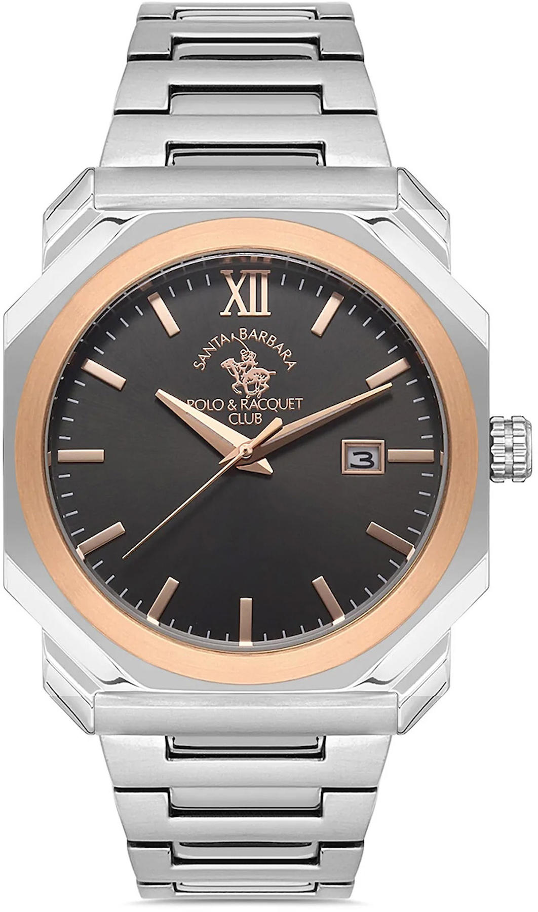 Sergio Tacchini ST.1.10274.3 Takvimli 44 mm Çelik Kordon Analog Kol Saati