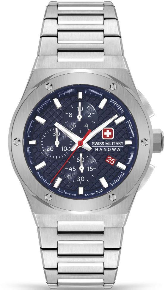Swiss Military SMWGI2101702 Takvimli 44 mm Çelik Kordon Analog Kol Saati