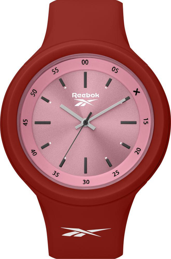 Reebok RV-TWF-L2-PRPR-QL 45 mm Kırmızı Silikon Kordon Analog Kol Saati