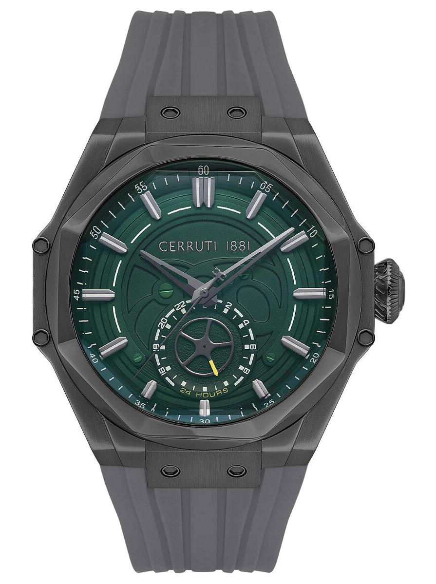 Cerruti 1881 CIWGQ0038107 Gri Silikon Kordon Analog Erkek Kol Saati