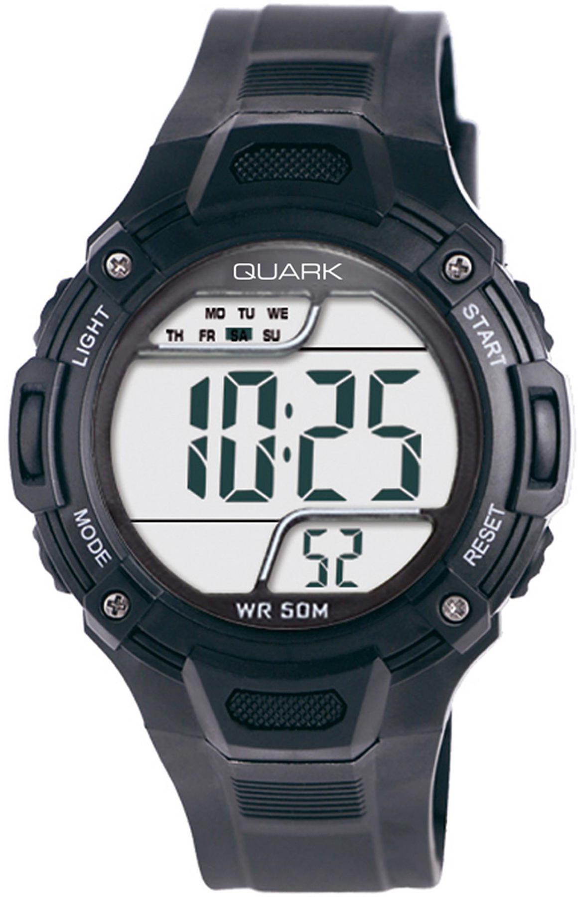 Quark QU-312G-1 Takvimli 41 mm Siyah Silikon Kordon Analog Kol Saati