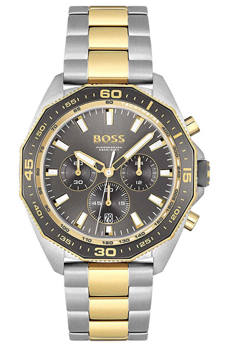 Boss Watches HB1513974 Takvimli 44 mm Altın-Çelik Kordon Analog Erkek Kol Saati