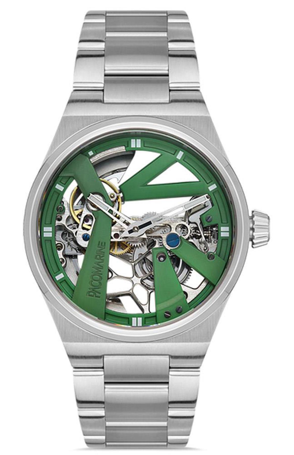 Pacomarine PM.28003.04 42 mm Çelik Kordon Analog Erkek Kol Saati